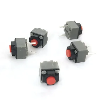 10PCS Αθόρυβο Ποντίκι Κουμπί Διακοπτών 6*6*7.3 MM Τετράγωνο Μικροδιακόπτη Δύο Καρφίτσες 6x6x7.3mm