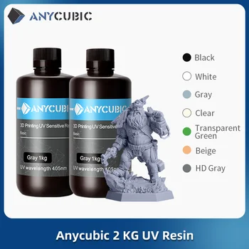 ANYCUBIC UV 405nm Ρητίνη Για LCD 3D Εκτυπωτή Γρήγορη Θεραπεία Υγρό Μπουκάλι Resina Για Φωτονίων Μονο X 3D Υλικά Εκτύπωσης 2Pcs/Lot