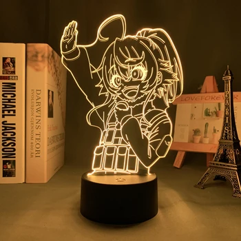 Anime το Φως των Οδηγήσεων Το Έπος της Τάνια Το Κακό Τάνια Degurechaff για τα Παιδιά Υπνοδωμάτιο Διακόσμηση Δώρο Γενεθλίων Διακόσμηση των Δωματίων Πίνακα 3d Λαμπτήρων