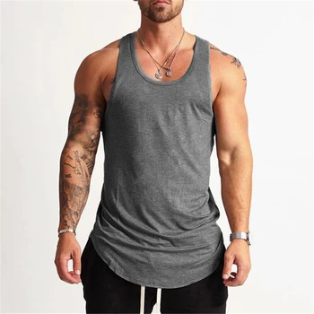 Bodybuilding Νέο Εμπορικό Σήμα Στερεά Κορυφή Της Δεξαμενής Άνδρες Λώρο Tanktop Γυμναστήριο Φανέλα Αμάνικη Μπλούζα Προπόνηση Άνθρωπος Φανέλα Γυμναστήριο Ρούχα