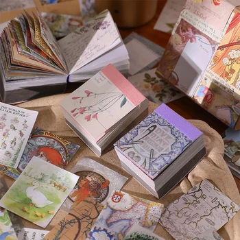 Dimi 400Sheets Ρετρό Υπόμνημα Pand Θειικού Οξέος, Χαρτί Υλικό Βιβλίο Χαρτί Scrapbooking Διακοσμητικών Τεχνών Σχολικά Χαρτικά