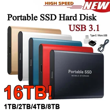Αρχική portable 1TB ssd USB3.1 διεπαφή υψηλής ταχύτητας εξωτερικό σκληρό δίσκο 2TB mobile drive για notebook/desktop/Mac