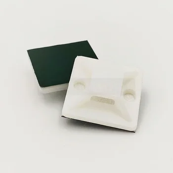 Άσπρο Καλώδιο Βάση την πράσινη κόλλα γραβάτα Αναρτήσεις 20mmX20mm Αυτοκόλλητο Καλώδιο Καλωδίων Δεσμών Φερμουάρ Τοποθετεί Βάσεις στήριγμα Τοίχου για τον Καθορισμό Κάθισμα Σφιγκτήρες