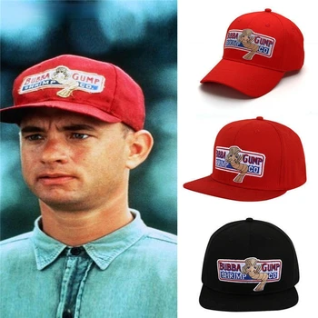 1994 Bubba Gump Γαρίδες CO. Καπέλο Του Μπέιζμπολ Φόρεστ Γκαμπ Καπ Κοστούμι Cosplay Κεντημένα Snapback Καπ Ανδρών&Γυναικών Το Καλοκαίρι Καπ