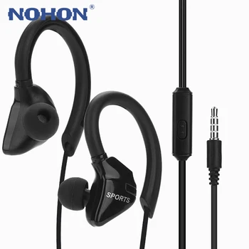 NOHON 3.5 mm Jack Αθλητικά Ακουστικά συνδεμένα με καλώδιο Ακουστικά Με Μικρόφωνο Ακουστικά με μικρόφωνο Για το iPhone 6 6s Samsung Xiaomi Redmi Huawei MP3