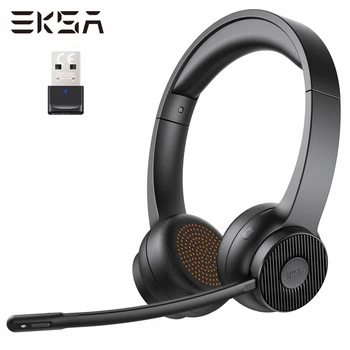 EKSA H16 Bluetooth 5.2 Ακουστικά PC Ασύρματα Ακουστικά με AI ENC Μικρόφωνο USB Dongle 35H η Ώρα να Μιλήσουμε για το Γραφείο/το τηλεφωνικό Κέντρο