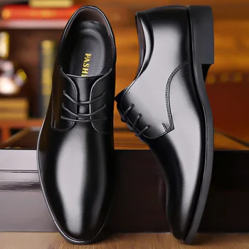 Μόδας Άνδρες Παπούτσια Βρετανικό Στυλ Μαλακό Πάτο Casual Pu Δέρμα Αδιάβροχο Άνετο Business 2023 Νέα Formalmen Δαντέλα-Up Παπούτσια