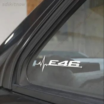 1pc Μαύρη Άσπρη Αυτοκόλλητη ετικέττα Αυτοκινήτων Decal Παραθύρων και Πορτών Styling Για τη BMW E28 E30 E34 E36 E37 E38 E39 E46 E39 E60 E80 E90 το πλήκτρο F10, F20 F30