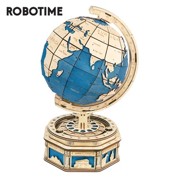 Robotime 567pcs 3D Ξύλινο Παζλ Παιχνίδια Πλανήτη Γη Ωκεανό Χάρτης Μπάλα να Συγκεντρώσει τα πρότυπα Παιχνίδια Δώρο για τα Παιδιά