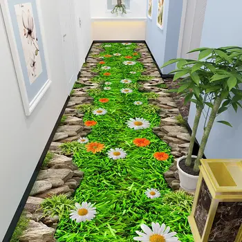 3D Χαλί Πορτών Εισόδων Διάδρομο Διάδρομο Καιρό Είσοδος Καθιστικό Σπίτι Stream Κυπρίνος Χαλί Γραφείο Χαλιά Πατωμάτων Εμπορικών Ξενοδοχείο Χαλιά ΧΑΛΊ