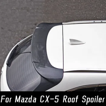Για 2017-2022 Mazda CX-5 Hatchback Πίσω Στέγη Καπακιών Κορμών Αυτοκινήτων Spoiler Φτερά Μαύρο Άνθρακα Εξωτερικό Αναβάθμιση Tuning Εξαρτήματα Τμήματα