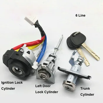 Το αυτοκίνητο Κλειδαριά Κυλίνδρου για τη Hyundai Sonata 8 Πλήρης Κλειδαριά Κυλίνδρου Αριστερή Πόρτα Κλειδαριά Ανάφλεξης Κυλίνδρων Αυτόματη Κλειδαριά Πυρήνα για την Κύρια Κινητήρια Πόρτα