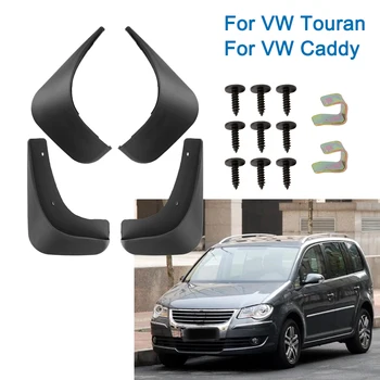 Αυτοκίνητο-styling Χτυπήματα Λάσπης Αυτοκινήτων Αξεσουάρ, λασπωτήρες Εμπρός Πίσω Φτερά Φτερό 4Pcs/Set Για VW Touran Caddy