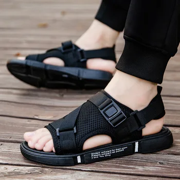 Καλοκαίρι νέα σανδάλια ανδρικά τάση της μόδας εκτός φορούν σπορ, διπλής χρήσης σανδάλια παραλίας παπούτσια D152