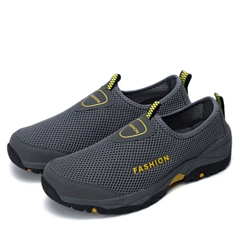 Μόδας Πλέγματος Slip-on Αθλητικά Παπούτσια για τους Άνδρες Υπαίθριο Ελαφρύ Αναπνεύσιμο για Άνδρες Παπούτσια του Καλοκαιριού Ένδυση-Ανθεκτική Τένις Masculino Ποιότητα