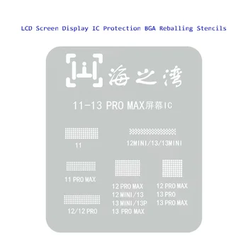 Για το iPhone 11 12 Pro 13 Pro Max Οθόνη LCD Flex Επίδειξης Τσιπ ΟΛΟΚΛΗΡΩΜΈΝΟΥ κυκλώματος Προστασίας BGA Reballing Στένσιλ Χάλυβα Net