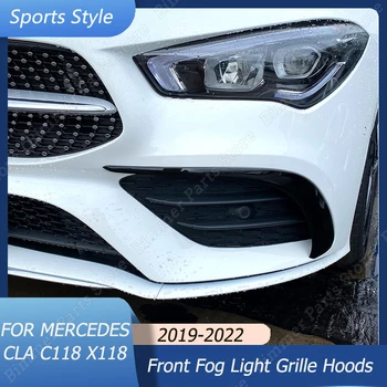 Μπροστινό Προφυλακτήρα Χείλος Φως Ομίχλης Αέρα Μαχαίρι Για Mercedes CLA CLA Shooting Brake Φωτός Ομίχλης Αυτοκινήτων Κάγκελα Κουκούλες Περιποίησης 2019 2020 2021 2022