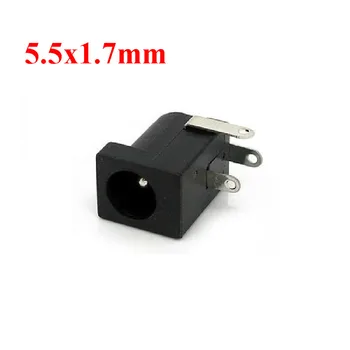 10Pcs Υψηλής Ποιότητας ΣΥΝΕΧΗΣ Δύναμη Jack Socket Connector DC005 5.5*1.7 mm 5.5*1.7 1.7 υποδοχή γύρω από την βελόνα