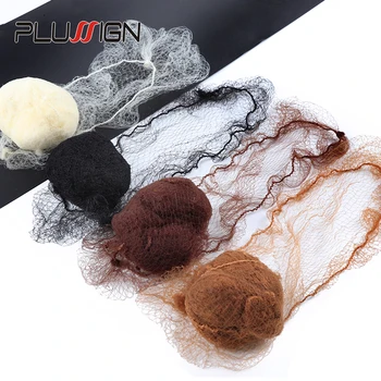 20Pcs Ανθεκτικό Νάυλον Δίχτυ για τα Μαλλιά Για Κουλούρι Μαλλιά Χτένισμα Εργαλείο Μαύρο Μπέζ Καφέ 4 Χρώματα 5Mm Πλέγμα Hair Styling Μαλλιά