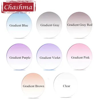 Chashma Ευρύ Πεδίο Προοδευτική Φακοί 1.67 Δείκτη Πολυεστιακή Γυαλί Οπτικό Συνταγή Χρωματισμένο Σκούρο Απόχρωση Κρυστάλλου για την Συνταγή