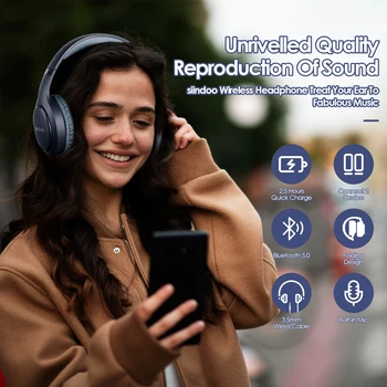Siindoo Ασύρματα Ακουστικά Bluetooth 3 Χρώματα Πτυσσόμενα Στερεοφωνικά Ακουστικά Super Bass Θόρυβος που Ακυρώνει το Μικρόφωνο του Ακουστικού JH-919 Για τη TV PC Siindoo Ασύρματα Ακουστικά Bluetooth 3 Χρώματα Πτυσσόμενα Στερεοφωνικά Ακουστικά Super Bass Θόρυβος που Ακυρώνει το Μικρόφωνο του Ακουστικού JH-919 Για τη TV PC 1