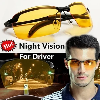 Μόδα Κίτρινο High-end Drive Γυαλιά Νυχτερινής Όρασης Πολωμένα UV400 γυαλιά Ηλίου Πλαισίων Μετάλλων Άνδρες Γυναίκα Γυαλιά Γυαλιά Ήλιων Οδηγών