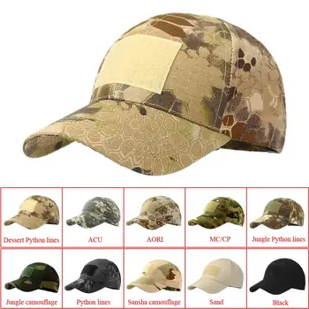Τακτικός στρατός καπ Υπαίθριο καπέλο του μπέιζμπολ Αθλητικού Snapback λωρίδα Στρατιωτικό Καπ Καπέλο Κάλυψης Απλότητα του Στρατού Camo Κυνηγιού Καπ Για Άνδρες
