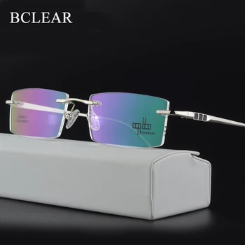 BCLEAR Κλασικό Μόδας Κραμάτων Άνδρες Οπτικό Πλαίσιο χωρίς σκελετό Αρσενικό Θέαμα Eyeglasses Πλαίσια Επιχειρήσεων Νέα Μόδα Γυαλιά Ζεστό