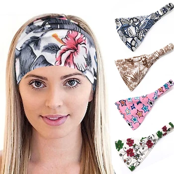 Το Καλοκαίρι Μποέμ Φουλάρια Ελαστικές Κορδέλες Για Τα Μαλλιά Άσκηση Γιόγκα Headband Βαμβακιού Γυναικών Headwear Εκτύπωσης Vintage Σταυρό Για Άνδρες Και Για Γυναίκες Κοκαλάκια