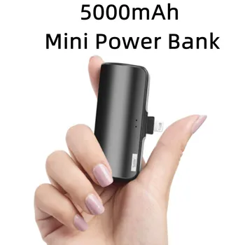 Μίνι Τράπεζα Δύναμης 5000mAh Φορητή Φόρτιση του Powerbank Κινητά Τηλεφωνικά Ανταλλακτικά Εξωτερική Μπαταρία PoverBank Για το iPhone Samsung Xiaomi