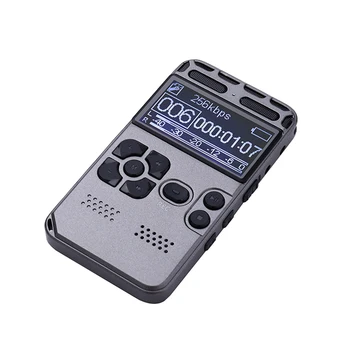 HD 1536KBPS Ψηφιακού Ήχου Φωνητικής Ηχογράφησης Υπαγόρευσης WAV MP3 Player Μάνδρα Καταγραφής 35h Μείωση Θορύβου