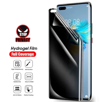 Anti-Spy Hydrogel Ταινιών Για το Σύντροφο Huawei 40 30 20 Nova Pro 9 8 7 Φίλε Privacy Screen Protector για Huawei P30 P40 P50 Υπέρ Ταινία
