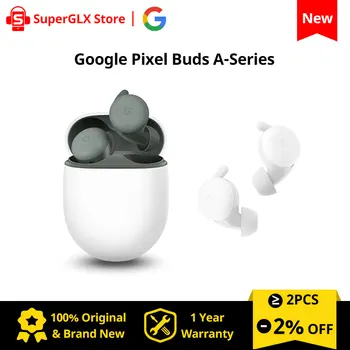 Google Pixel Μπουμπούκια A-Series Wireless Earbuds Ακουστικά με Bluetooth - Σαφώς Λευκό/Σκούρο Λαδί Google Pixel Μπουμπούκια A-Series Wireless Earbuds Ακουστικά με Bluetooth - Σαφώς Λευκό/Σκούρο Λαδί 0