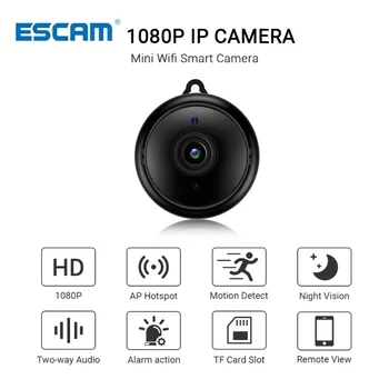 Escam V380 Mini Wifi IP Κάμερα HD 1080P Ασύρματη Εσωτερική Κάμερα Nightvision διπλής Κατεύθυνσης Ήχος Ανίχνευση Κινήσεων Κάμερα Baby Monitor