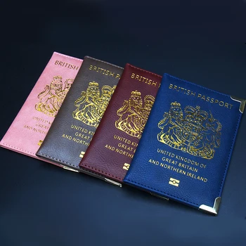 Το 2023 Αξεσουάρ Ταξιδιού Ηνωμένο Βασίλειο Βρετανικό Διαβατήριο Κάλυψη με την Ελαστική Ζώνη Διαβατήριο Κάτοχος Κάλυψη Διαβατήριο, Πορτοφόλι