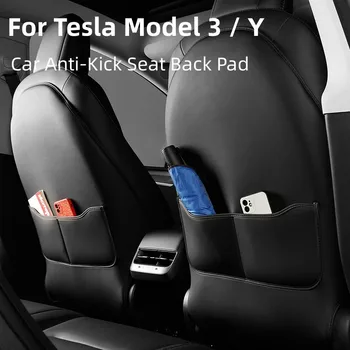 Για Το Tesla Model 3 Υ Πίσω Κάθισμα Του Αυτοκινήτου Αντι Kick Pad Προστατευτικό Εσωτερικό Παιδί Αντι Βρώμικο Δέρμα Στυλ Αξεσουάρ Για Τη Διακόσμηση