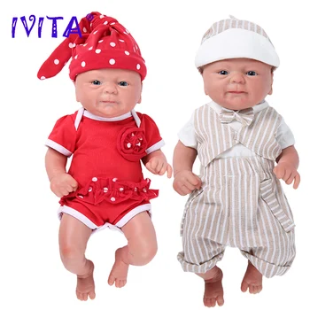 IVITA WG1512 36cm 1.65 kg σε 100% την Πλήρη Σιλικόνης Κούκλα Ξαναγεννηθεί 3 Χρώματα Μάτια Επιλογές Ρεαλιστικά Παιχνίδια Μωρών για τα Παιδιά Χριστουγεννιάτικο Δώρο