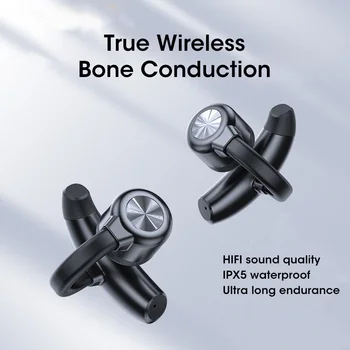 Αλήθεια Οστικής Αγωγιμότητας Earbuds TWS Ασύρματα Ακουστικά Bluetooth Ακουστικό Earcuffs Ήχου Για την Αθλητική Τρέχοντας Ένδυση Ανώδυνη Ακουστικά