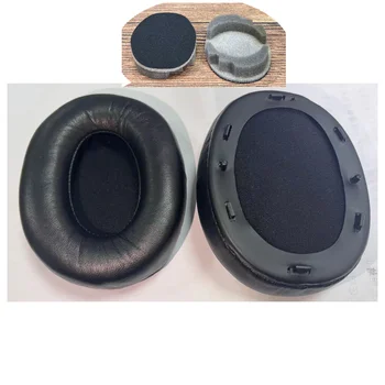 Sheepskin Ακουστικών Μαξιλάρια Αντικατάστασης για τη Sony MDR-1000X WH-1000XM2 Over-Ear Ακουστικά Απομόνωσης Θορύβου Αφρού Μνήμης Μαύρο