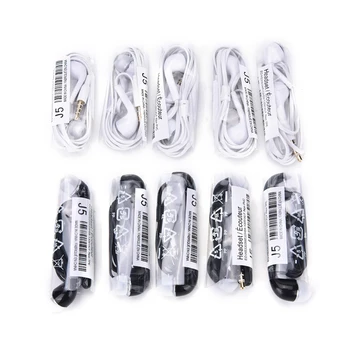 5pcs J5 Ακουστικά In-ear Ακουστικά Ακουστικά Hands-free Με Μικρόφωνο Για Samsung, Για HTC/Xiaomi Τηλέφωνα