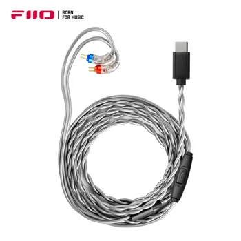 FiiO LS-TC1 Τύπου C 0.78 2pins Ψηφιακό Καλώδιο Ελέγχου με το Μικρόφωνο Καλωδίων Ακουστικών για το FiiO FD11/FH11/FH1s/FD1