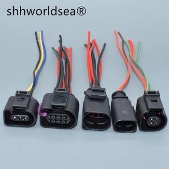 shhworldsea 2,3,4,6,8 Pin αρσενικό θηλυκό Ηλεκτρικό Λουρί Βούλωμα Συνδετήρων Καλωδίωσης Για τη VW Audi A4 A6 A8 Q5 Q7 2004 - 2009 1J0973702