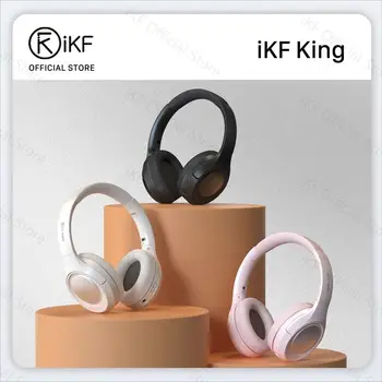 iKF King S Ασύρματα Ακουστικά Bluetooth Ενεργή Ακύρωση Θορύβου Ενσύρματο Ακουστικό Μπάσο με το Μικρόφωνο Τρόπο Παιχνιδιού 80 Ώρες Χρόνου αναπαραγωγής