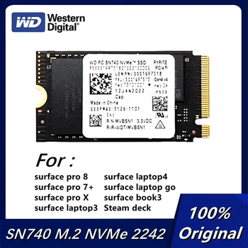 Western Digital WD SN740 M. 2 NVMe 2242 1TB 2TB 256GB και 512GB SSD Solid State Drive PCIe4.0x4 για το Microsoft Surface Pro X Lap-top 3