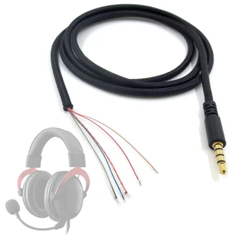 Ακουστικό Καλώδιο 3.5 mm Αρσενικό Βούλωμα Jack Συνδετήρων Σκοινί για Hyper X Cloud II Πυρήνα Pro Cloudx -Stinger Περίστροφο S