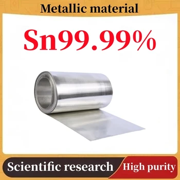 Υλικό μετάλλων υψηλής καθαρότητας αλουμινόχαρτο Sn99.Το 99%, το πάχος του (0.03 mm-2mm) βιομηχανική έρευνα τα εργαλεία της Επιστημονικής έρευνας