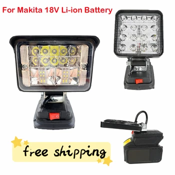 Υψηλός-η Ποιότητα ΟΔΉΓΗΣΕ το Φως Εργασίας για Makita 18V Λι-ιονική Μπαταρία BL1830 Φορητό Φανάρι Φακός Φωτισμού έκτακτης Ανάγκης για τη Στρατοπέδευση