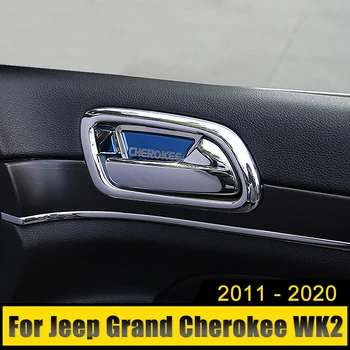 Για Jeep Grand Cherokee WK2 2011 2012 2013 2014 2015 2016 2017 2018 2019 2020 Αυτοκίνητο Εσωτερικό Χερούλι της Πόρτας Μπολ Κάλυψη Πλαισίων Περιποίησης Περίπτωση
