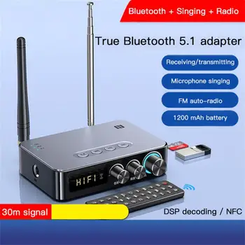 Νεώτερη Αναβάθμιση Bluetooth 5.1 το Ακουστικό Δέκτη συσκευών αποστολής Σημάτων 3D Surround Stereo Μουσική NFC Touch Ασύρματο Προσαρμογέα Με Mic το Δίσκο του U Play