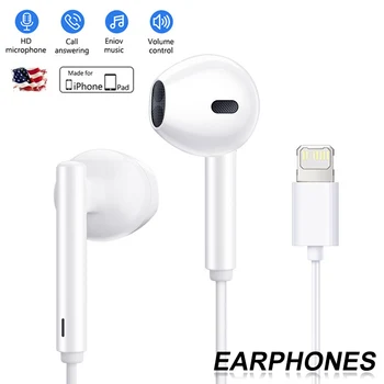 Για το iPhone της Apple 14 Πρωτότυπα Ακουστικά 11 12 13 Pro Max μίνι Ακουστικά 6 7 8 Συν X XS XR SE Αστραπή Ενσύρματο Bluetooth Earbuds